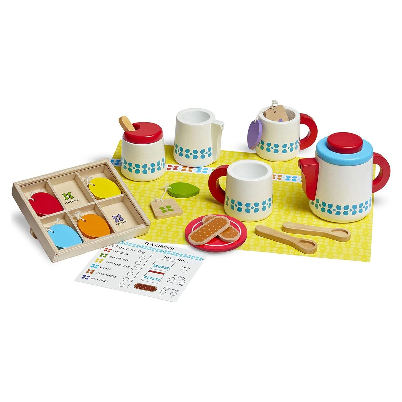 Juego de Té de Madera Steep & Serve Melissa & Doug para Niños