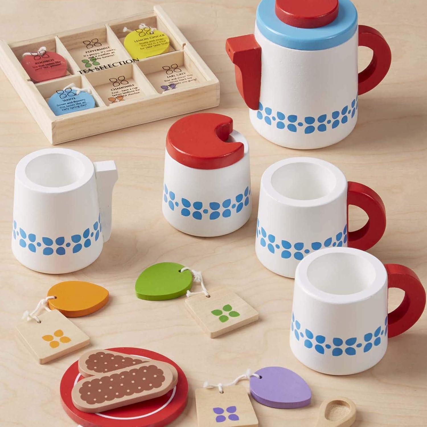 Juego de Té de Madera Steep & Serve Melissa & Doug para Niños
