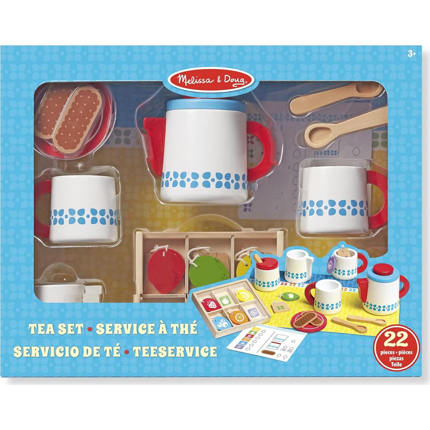 Juego de Té de Madera Steep & Serve Melissa & Doug para Niños