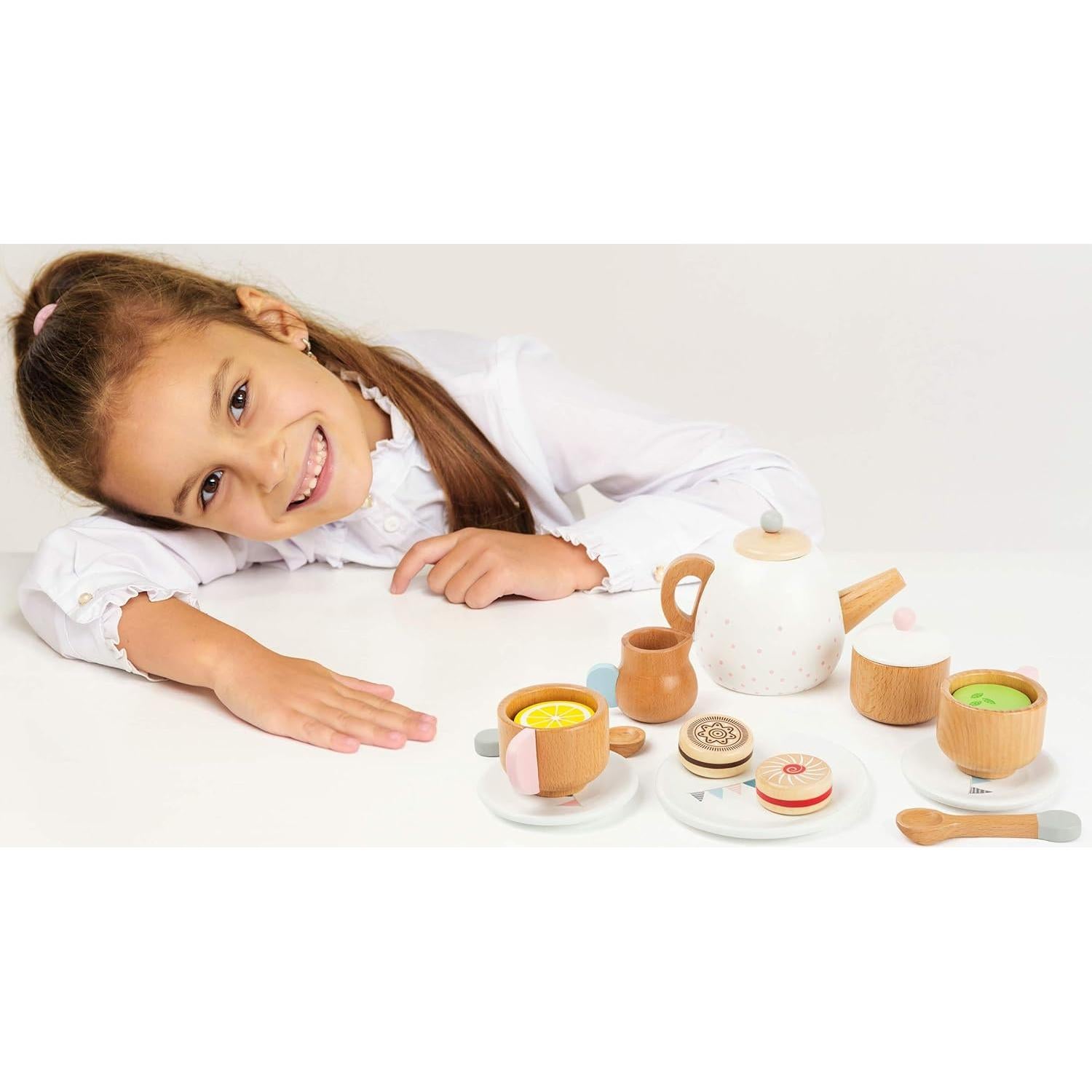 Juego de Té de Madera Legler 17 Piezas para Niños 3+ Años