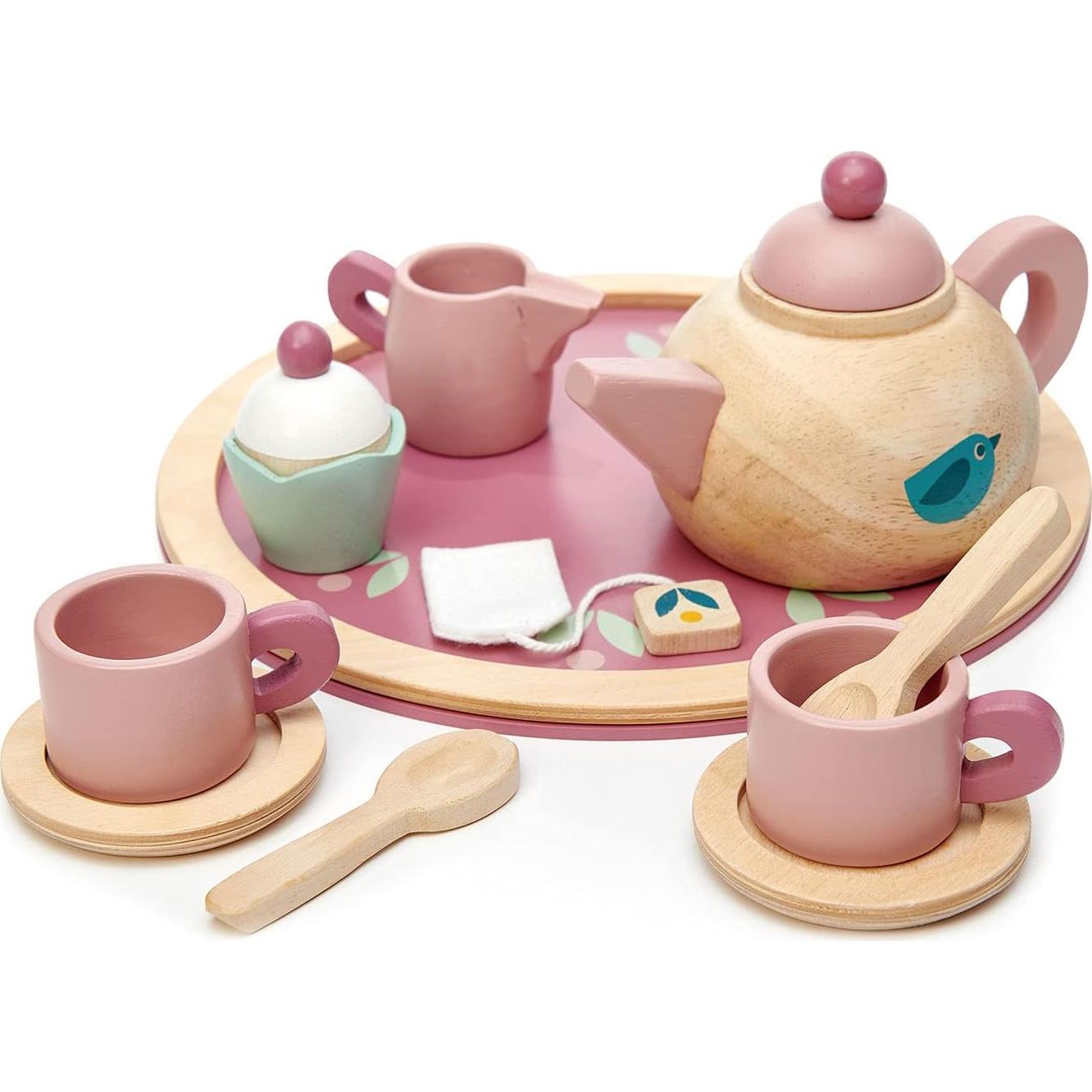 Juego de Té Birdie Tender Leaf Toys - Set Completo de Madera
