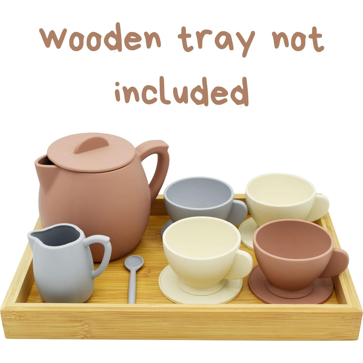 Juego de Té de Silicona BrushinBella 12 Piezas para Niños