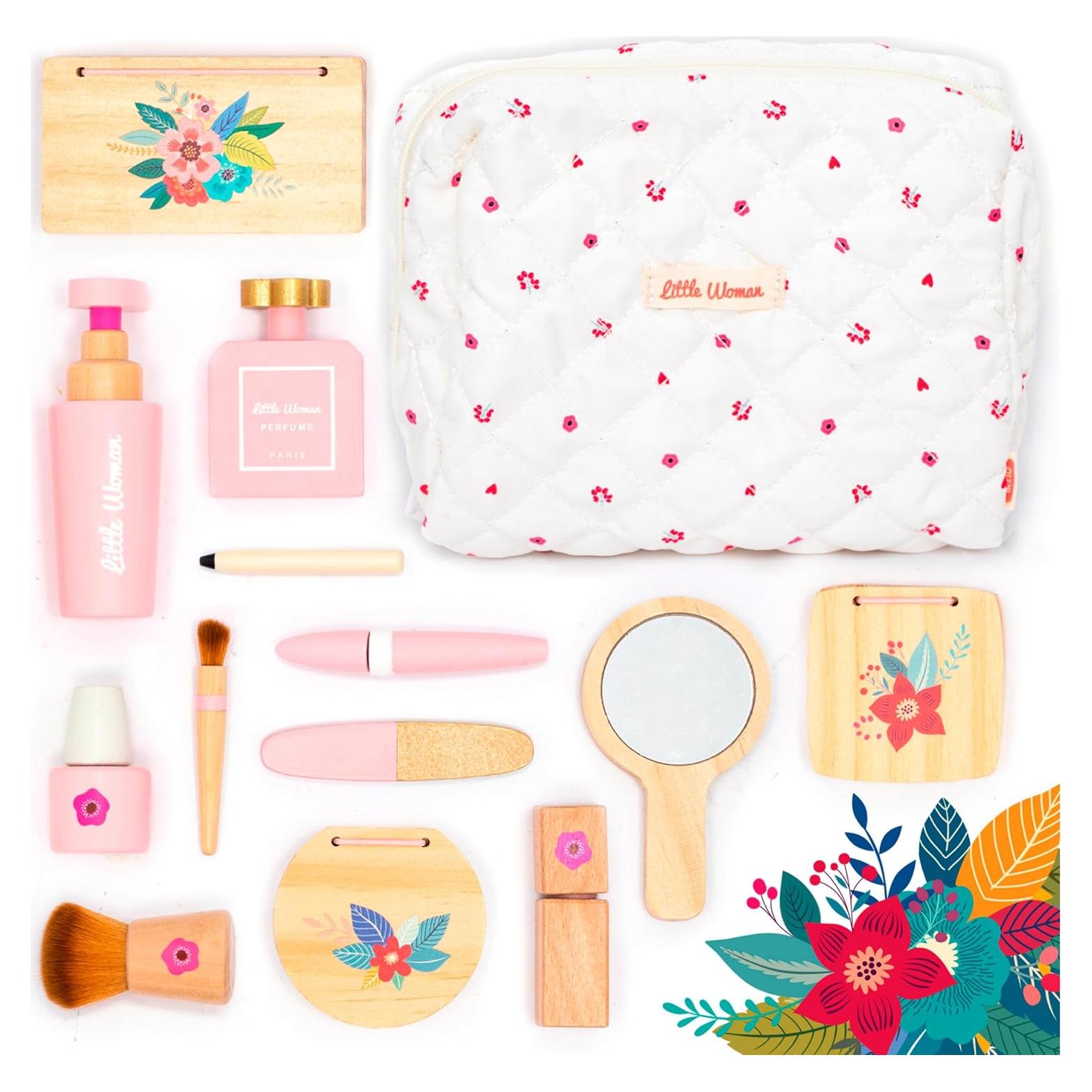 Kit de Maquillaje de Madera UMU para Niñas 3 a 6 Años