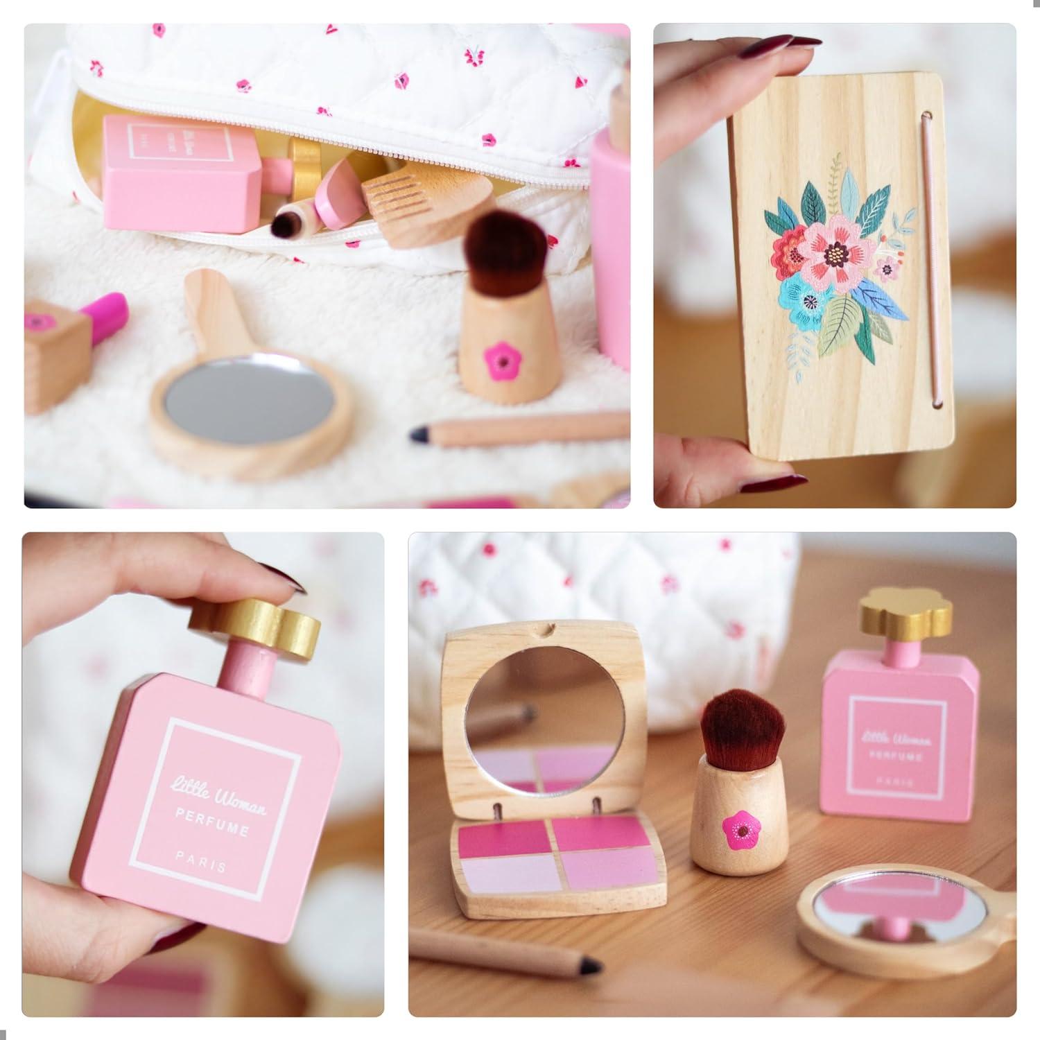 Kit de Maquillaje de Madera UMU para Niñas 3 a 6 Años