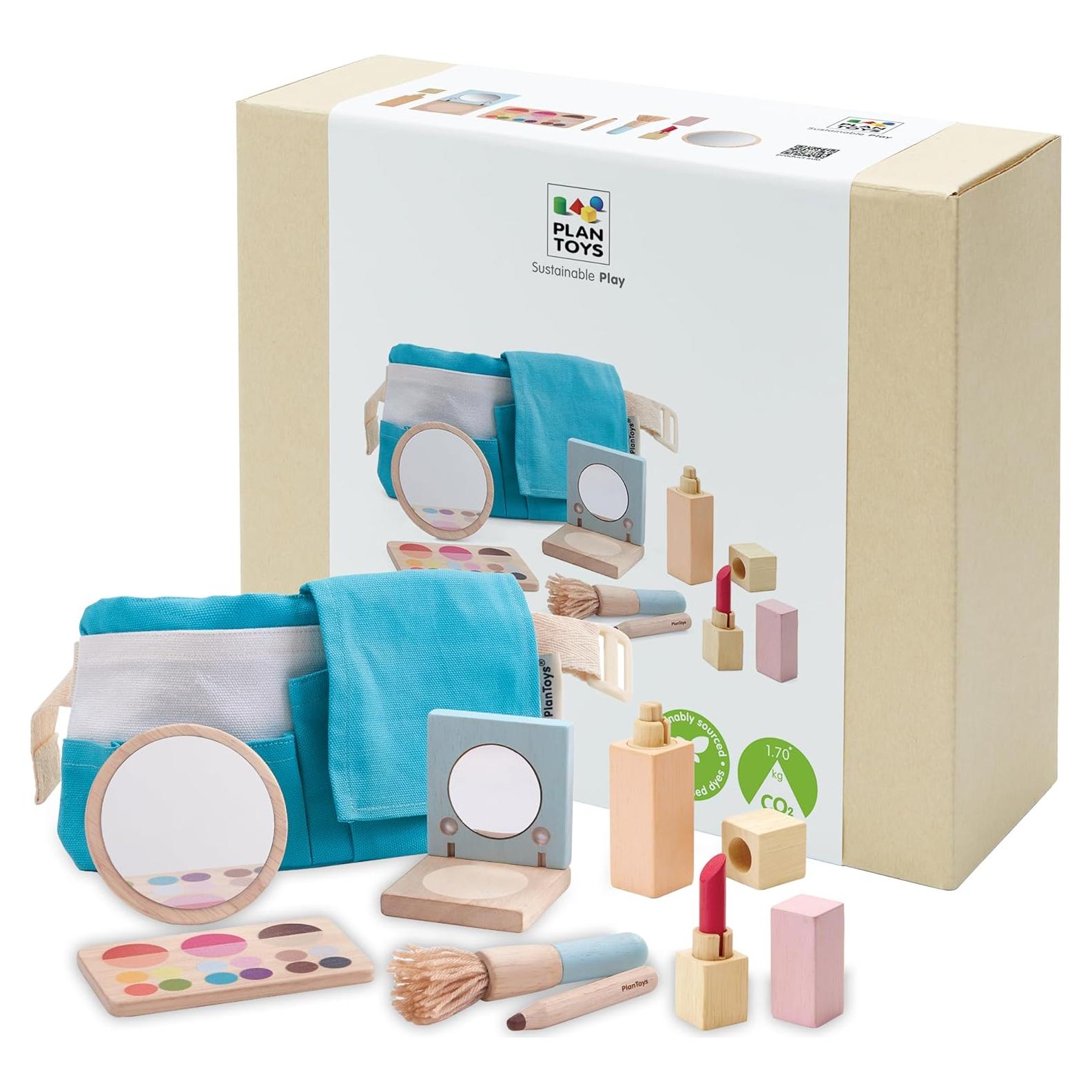 Juego de Maquillaje de Madera PlanToys para Niños 8 Piezas