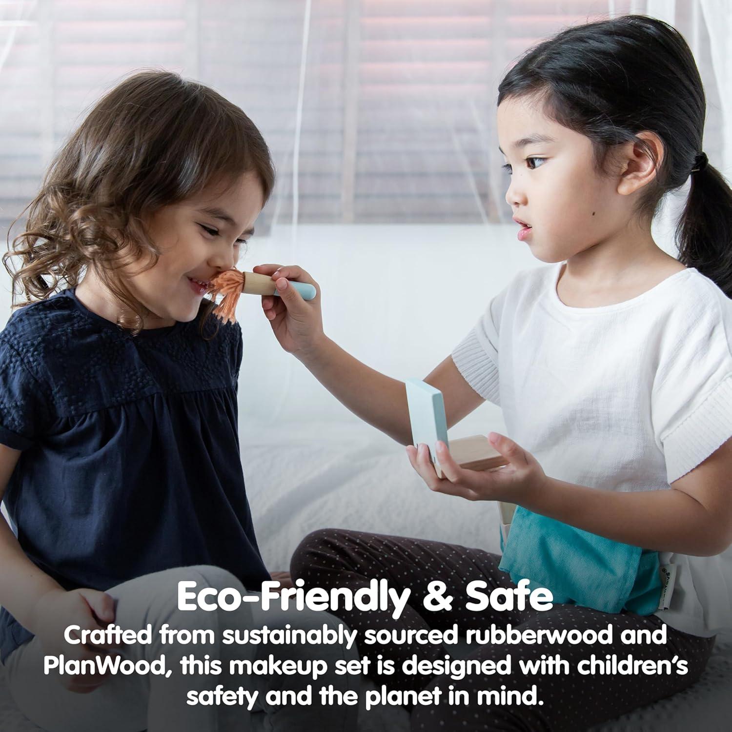 Juego de Maquillaje de Madera PlanToys para Niños 8 Piezas