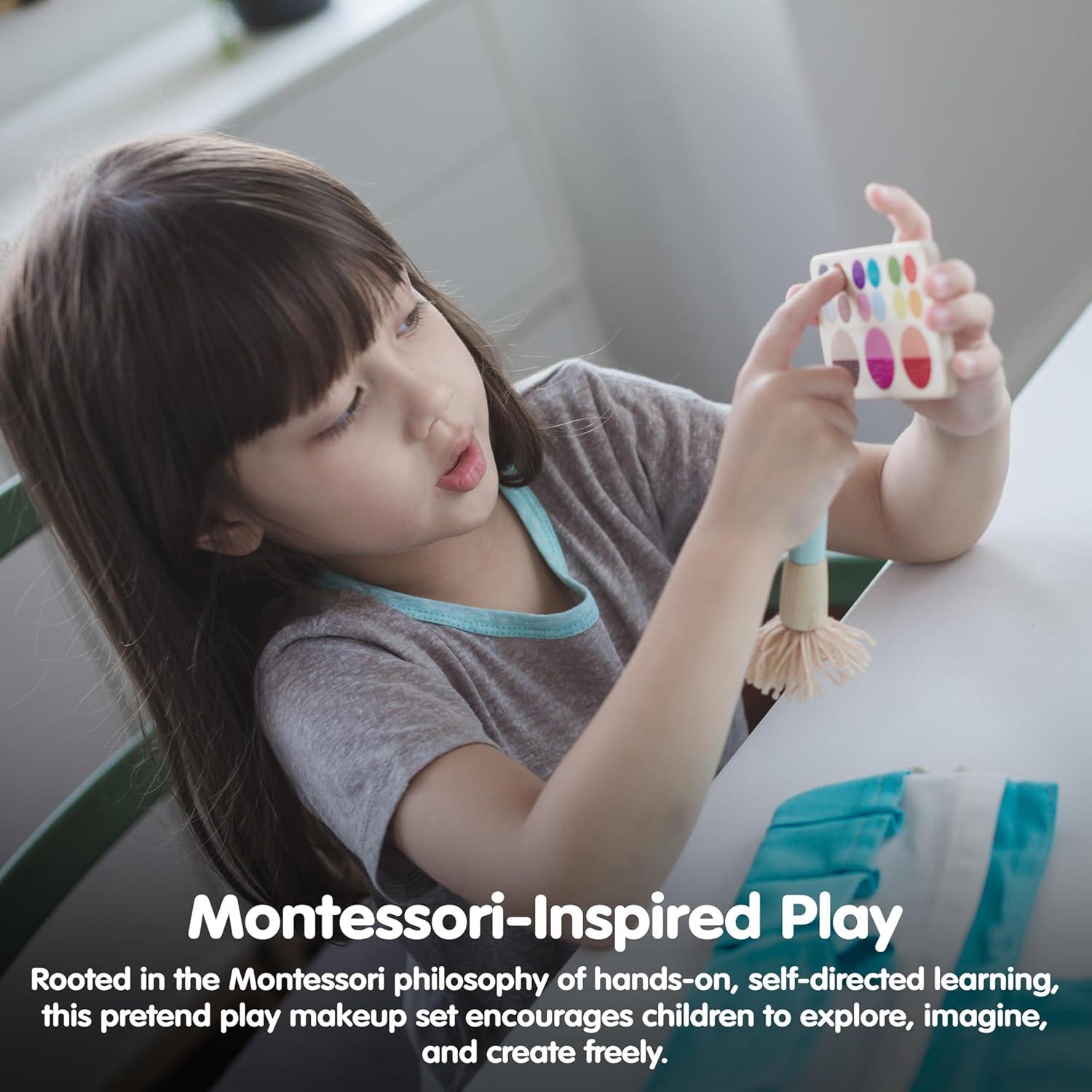 Juego de Maquillaje de Madera PlanToys para Niños 8 Piezas