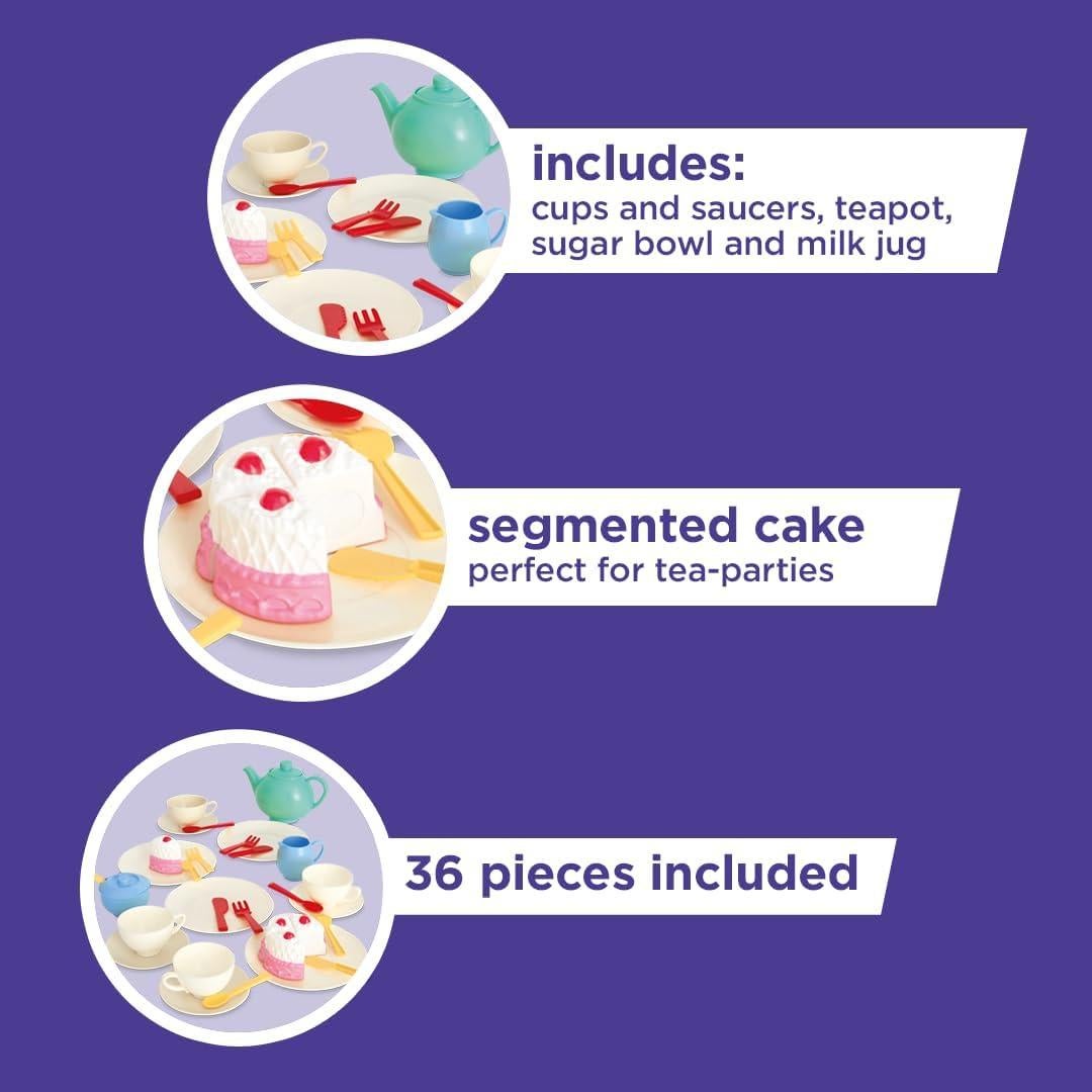 Juego de té de 36 piezas Casdon - Fiesta de té para niños 3+