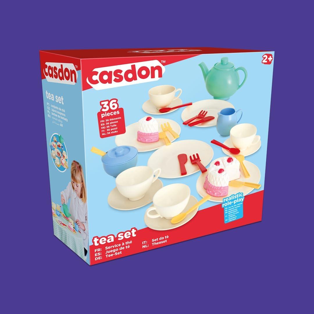 Juego de té de 36 piezas Casdon - Fiesta de té para niños 3+
