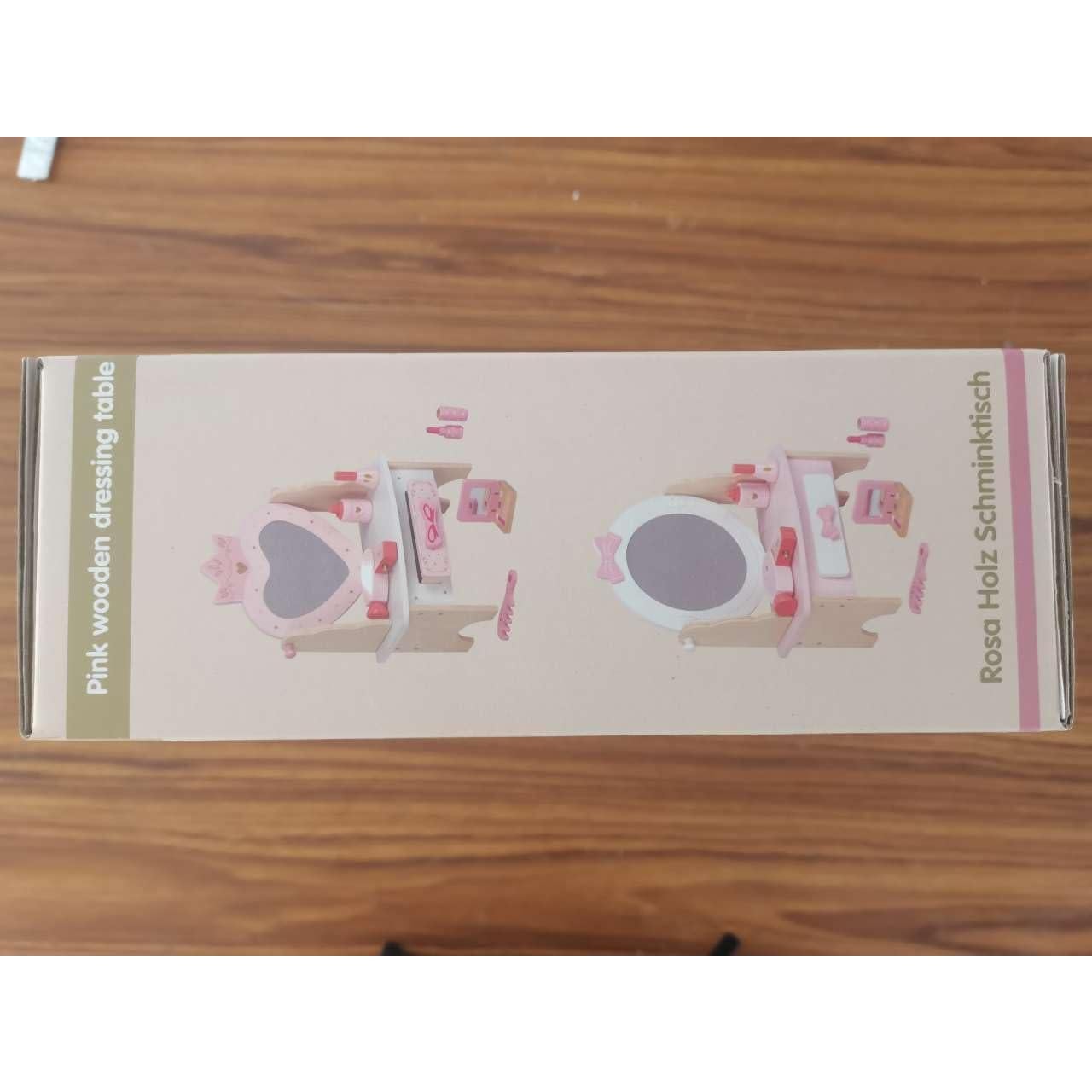 Conjunto de Tocador de Madera para Niñas Woodenfun 16x30x41.5cm