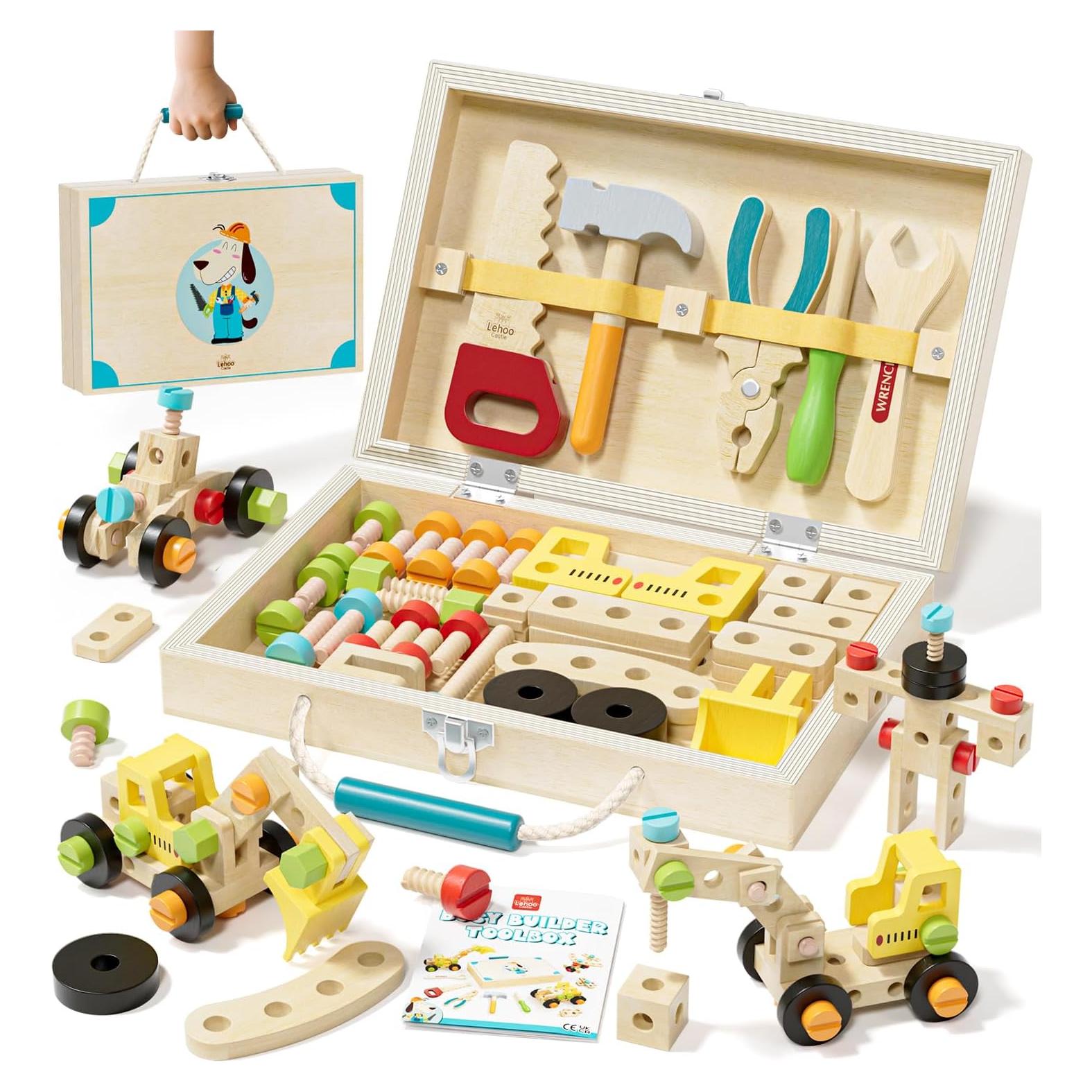 Juego de Herramientas de Madera Lehoo Castle para Niños 3-5 Años