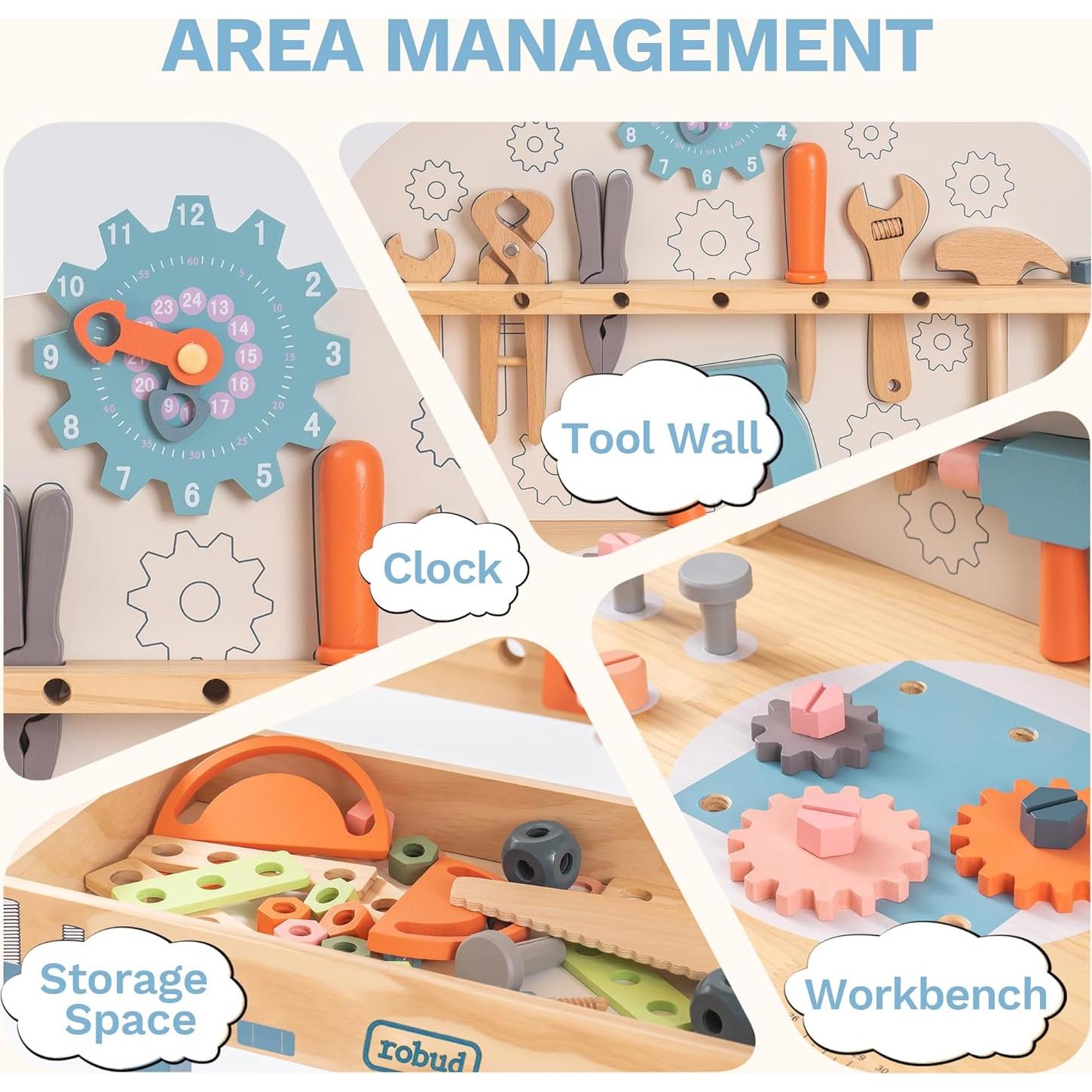 Banco de Trabajo de Madera ROBUD para Niños 5.49 kg