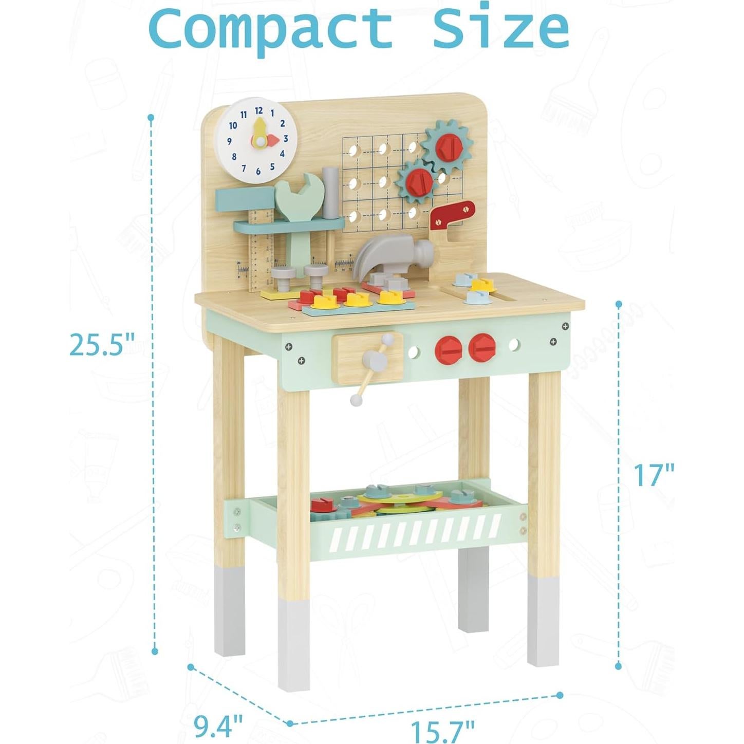 Banco de Trabajo de Madera para Niños Floisdace - Juguete Creativo