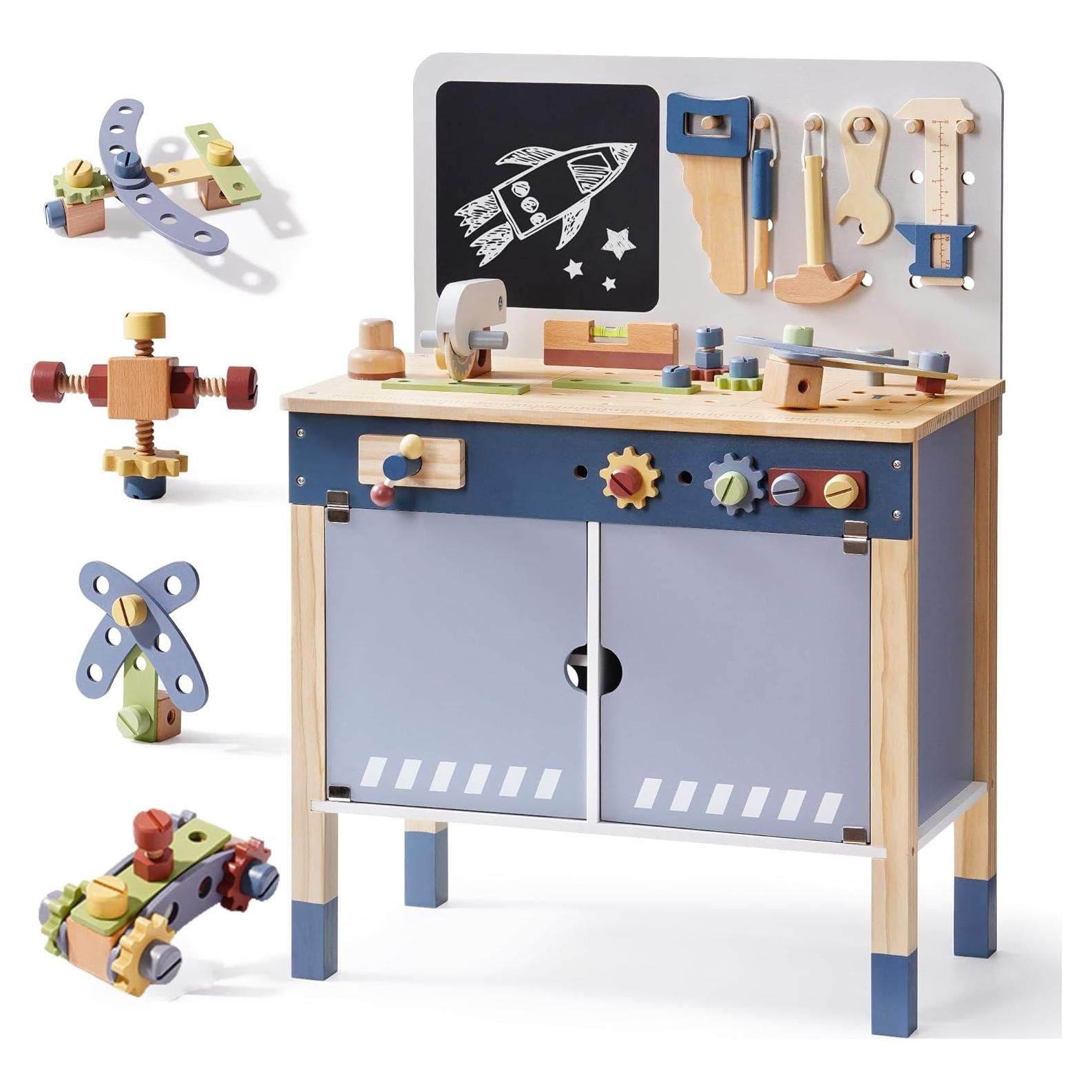 Banco de herramientas ROBOTIME para niños 53x28cm azul