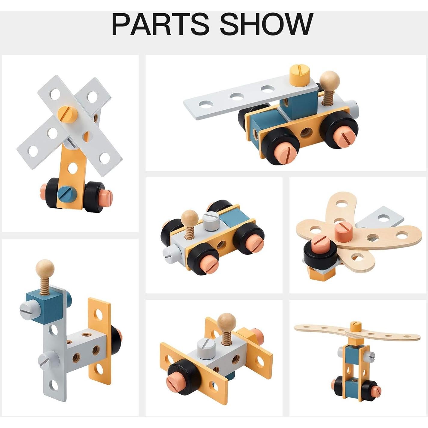 Banco de herramientas de madera ROBOTIME para niños 3-8 años