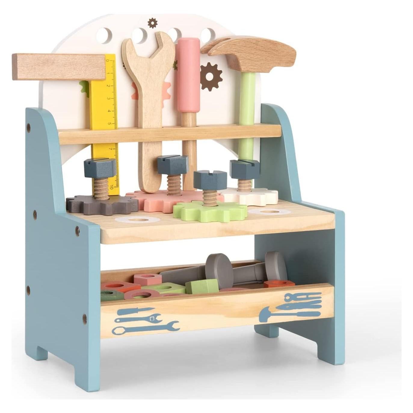 Banco de Herramientas de Madera ROBOTIME para Niños 1-10 Años