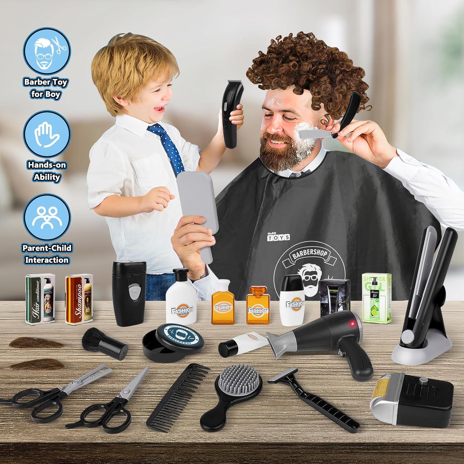 Set de Barbería de Juguete deAO para Niños 29 Piezas