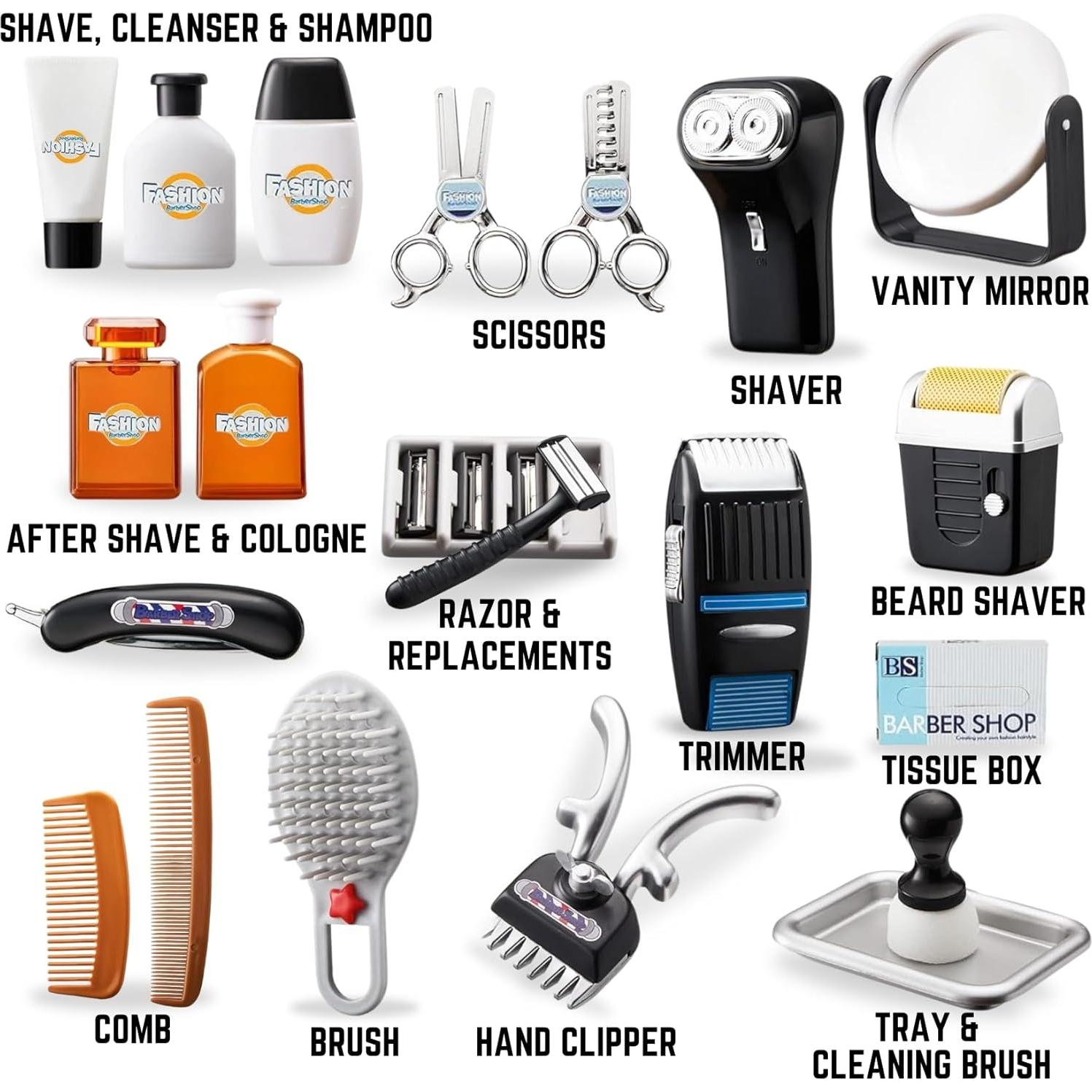 Kit de Juego de Barbería para Niños 24 Piezas Liberty Imports