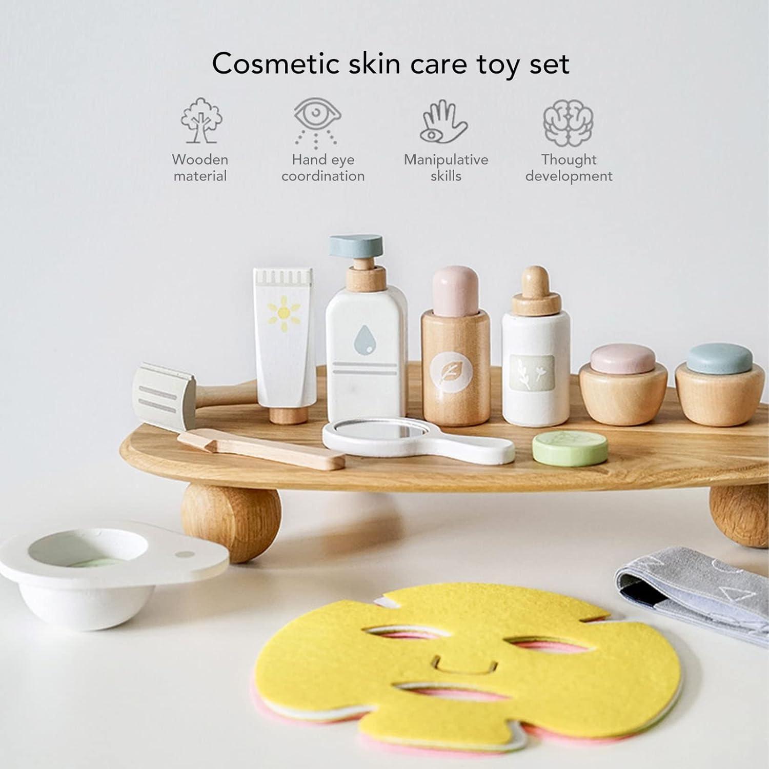 Juego de Maquillaje de Madera para Niños - Marcas de Simulación