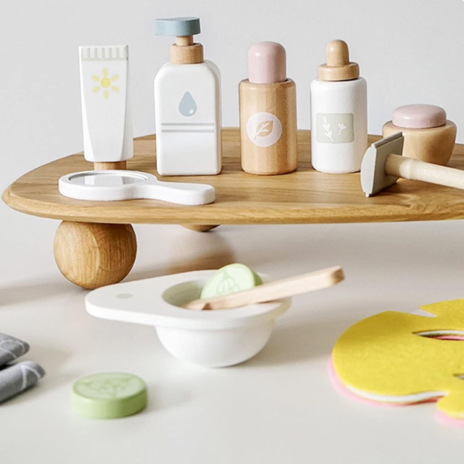 Juego de Maquillaje de Madera para Niños - Marcas de Simulación