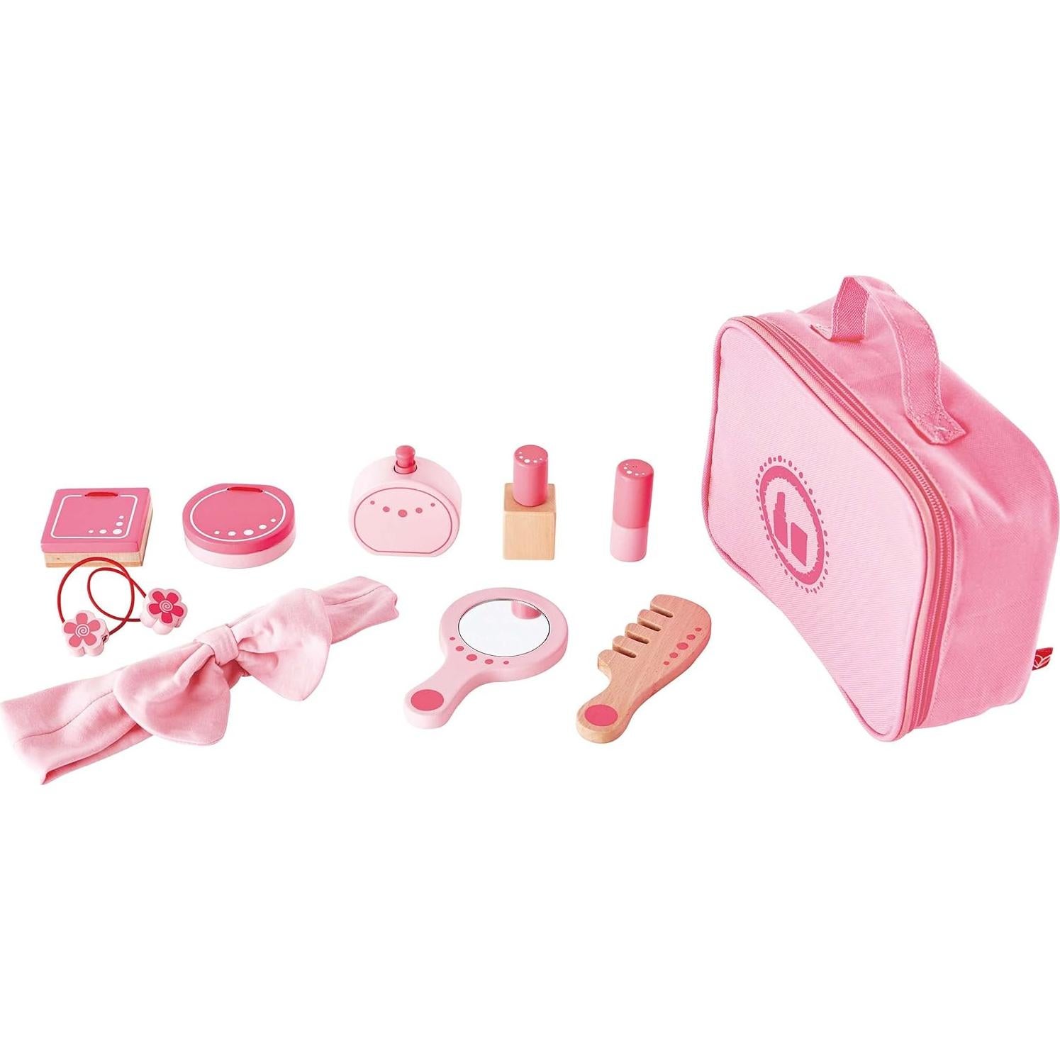 Juego de Belleza de Madera Hape - Accesorios de Maquillaje 11 Piezas