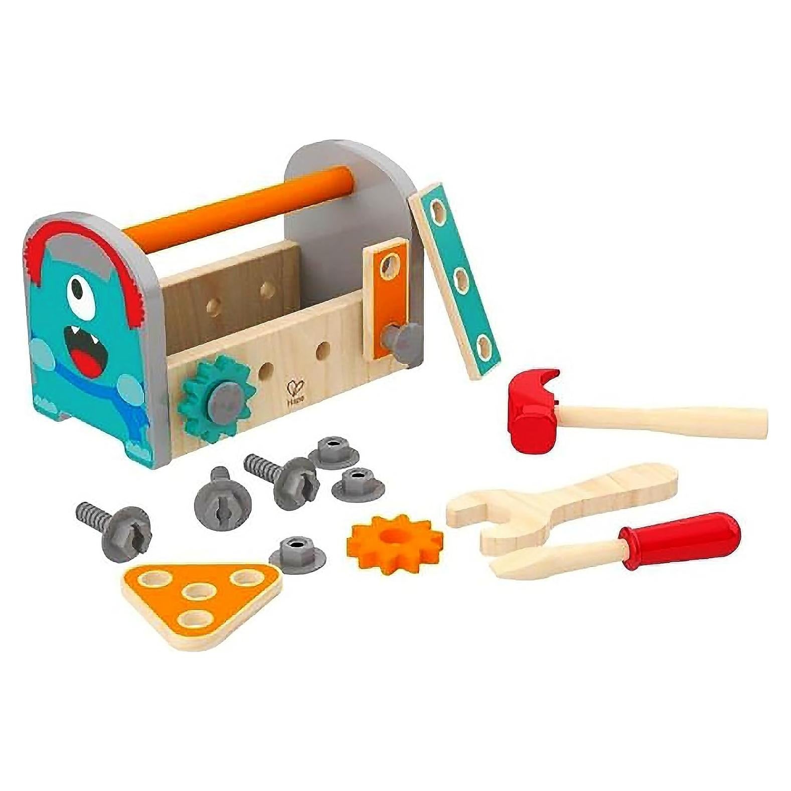 Kit de Herramientas de Reparación Hape - Diseño Monstruo, 12 Piezas