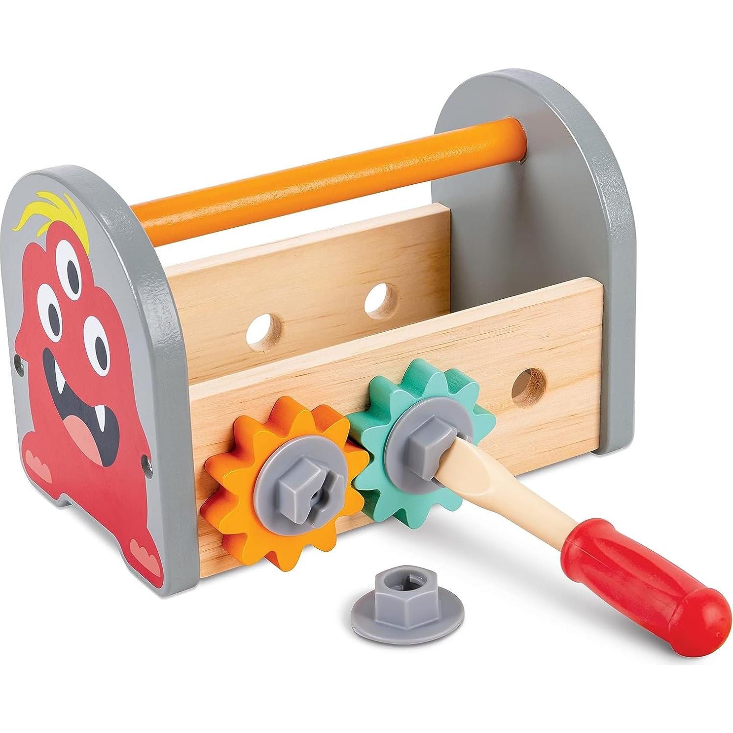 Kit de Herramientas de Reparación Hape - Diseño Monstruo, 12 Piezas