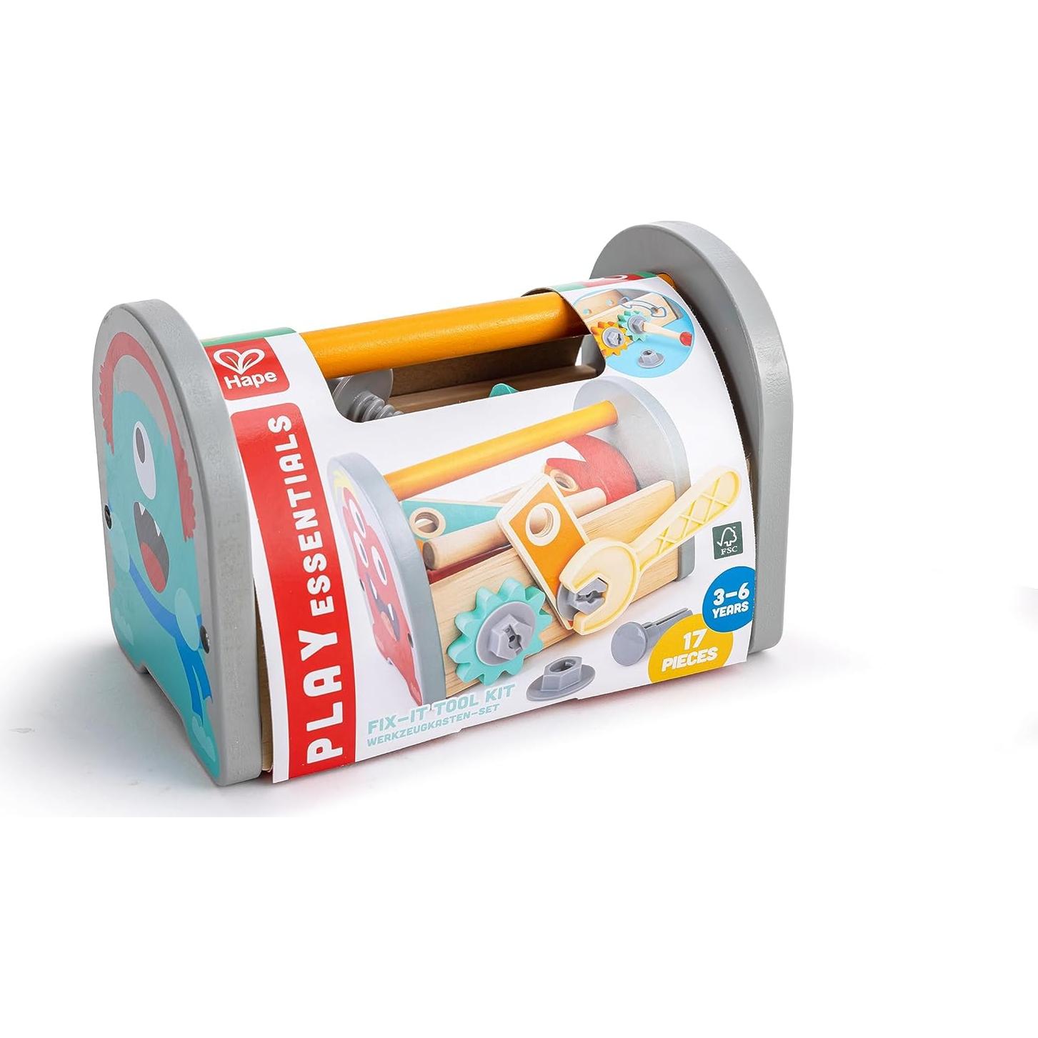 Kit de Herramientas de Reparación Hape - Diseño Monstruo, 12 Piezas