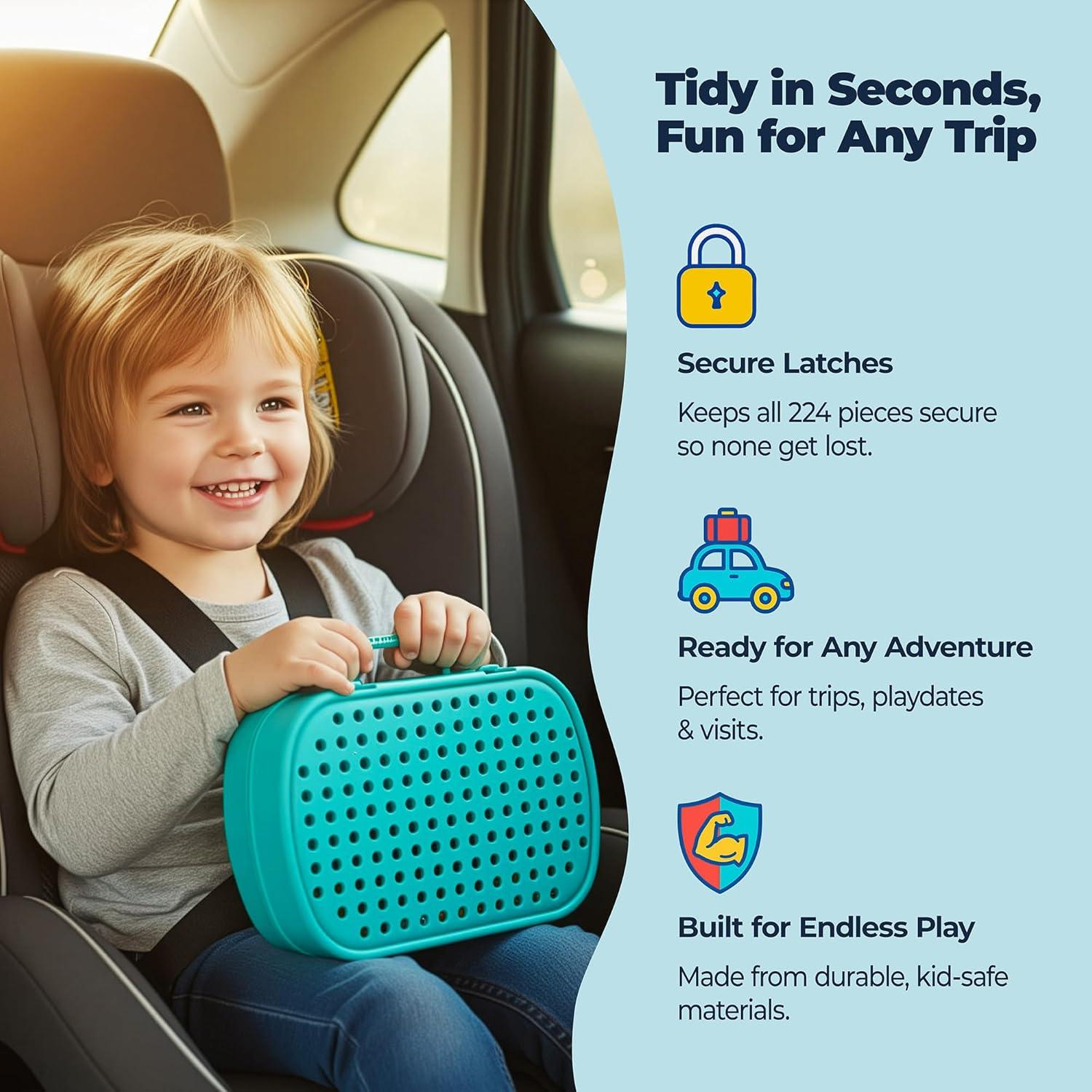 Juego de Taladro Eléctrico WITERUP 224 Piezas para Niños 3-8 Años