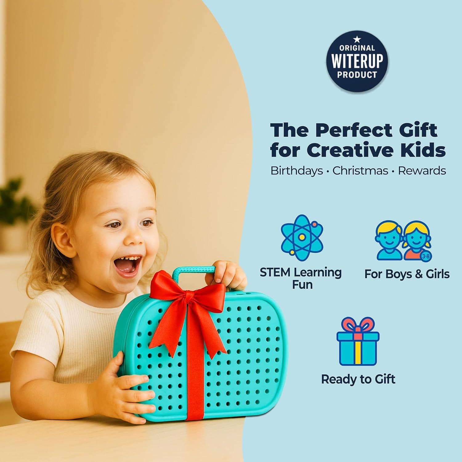 Juego de Taladro Eléctrico WITERUP 224 Piezas para Niños 3-8 Años