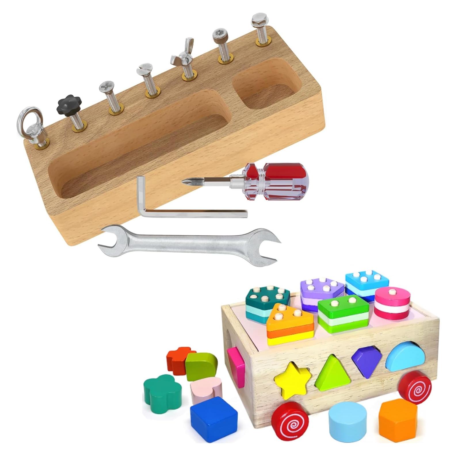 Conjunto de Juguetes Montessori Panda Brothers - Tablero y Clasificador