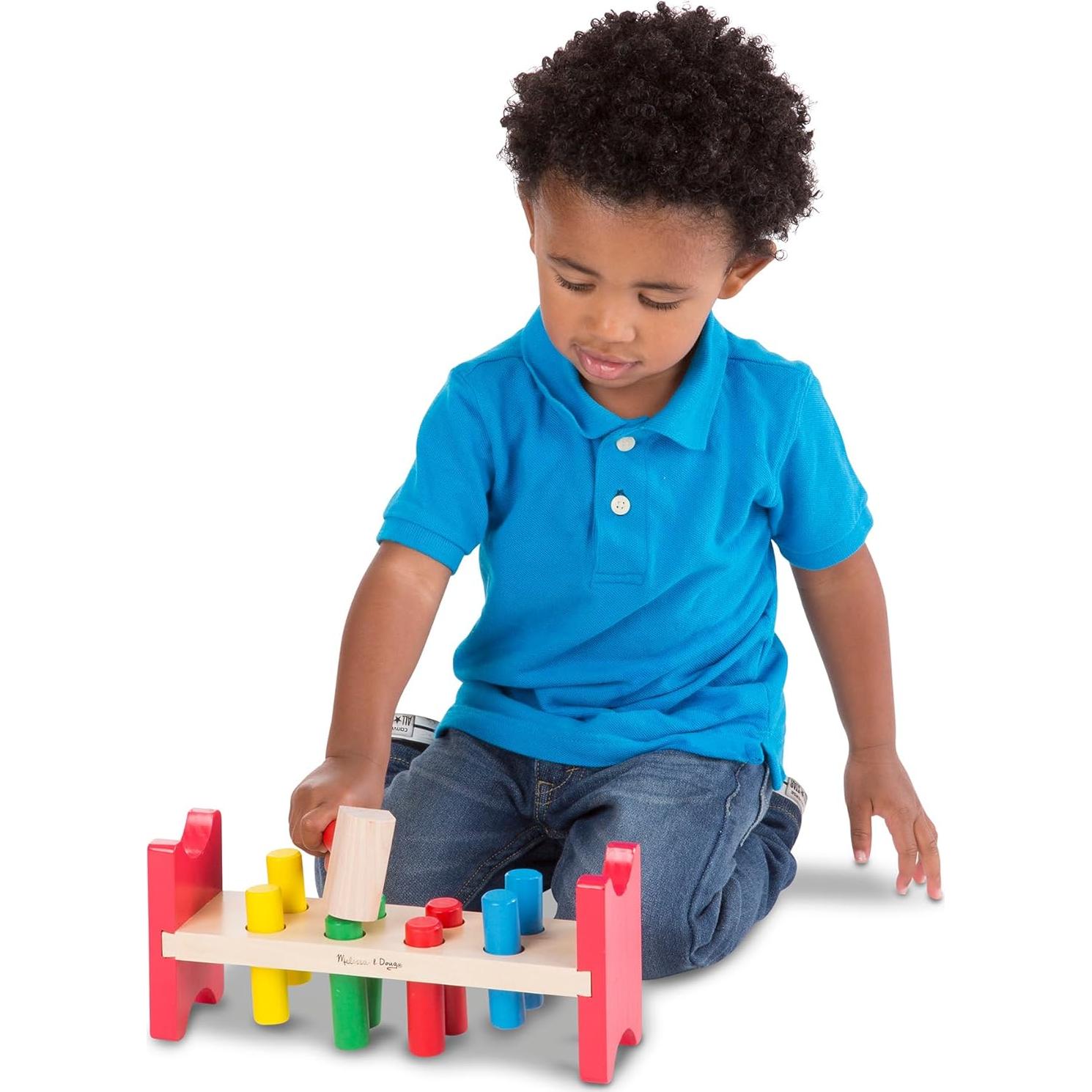 Juguete de Madera Golpea-Clavo Melissa & Doug - 28x12cm