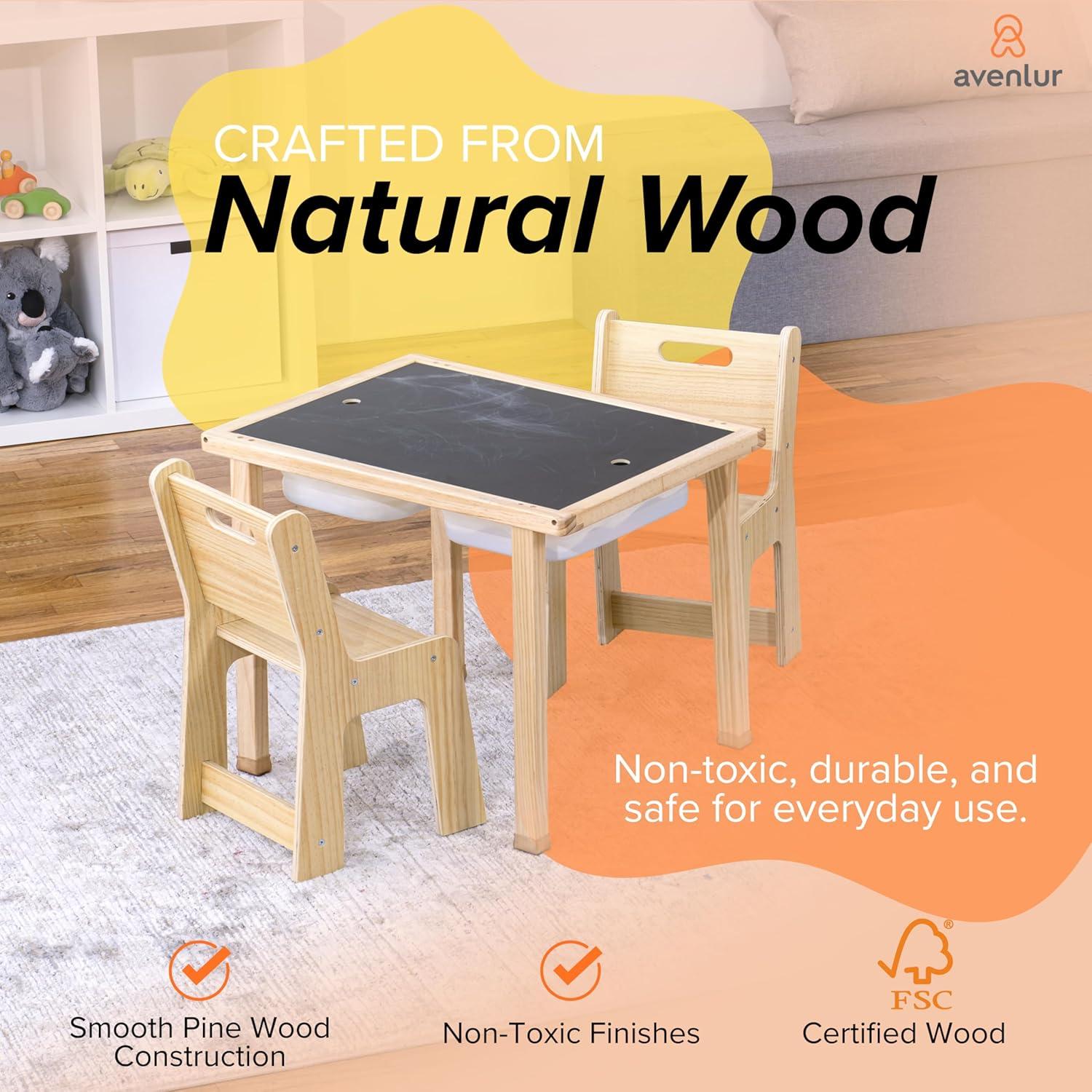 Conjunto Mesa y Sillas Avenlur Cordia para Niños - Madera