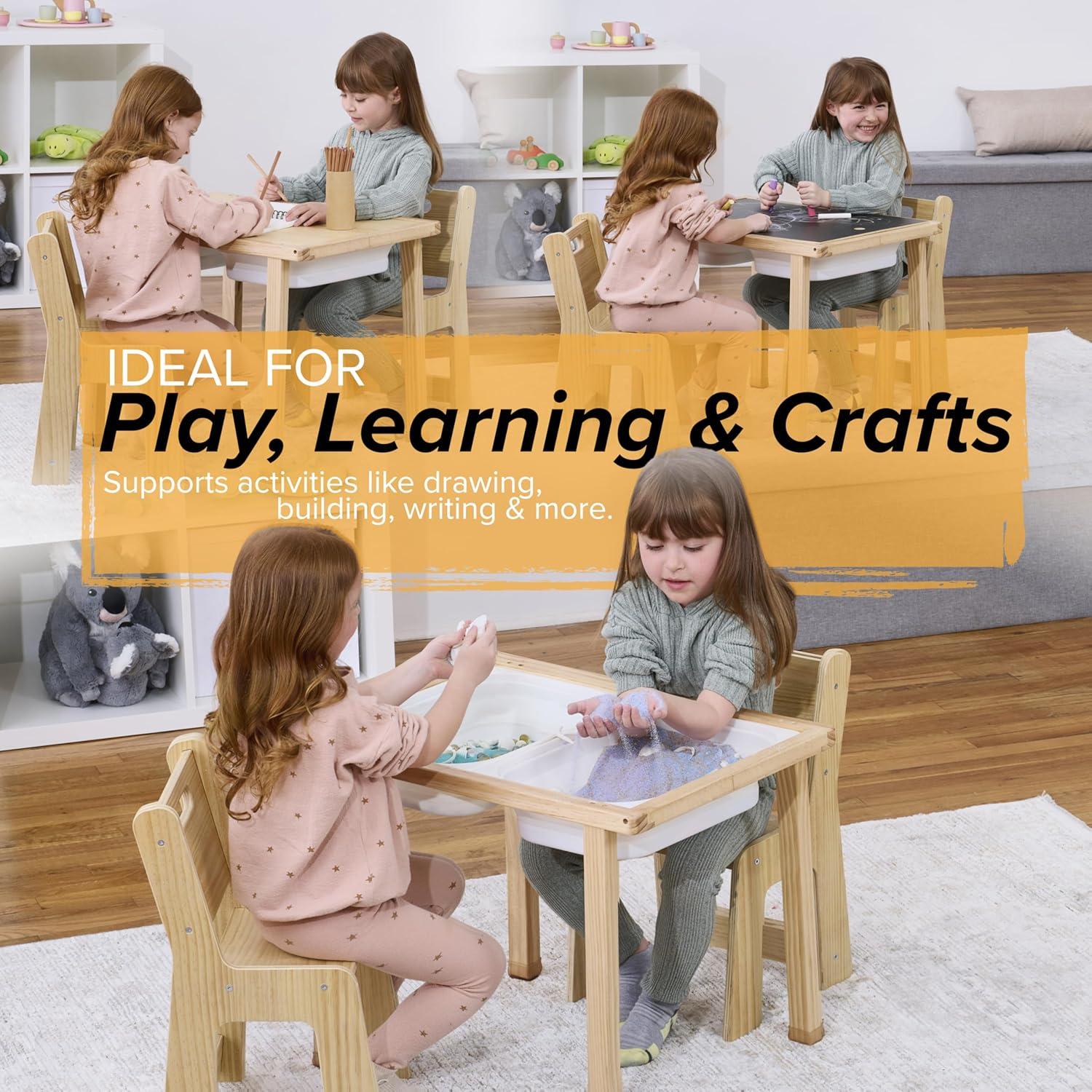 Conjunto Mesa y Sillas Avenlur Cordia para Niños - Madera