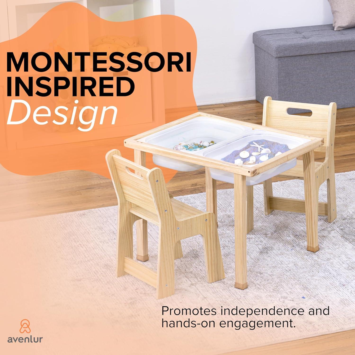 Conjunto Mesa y Sillas Avenlur Cordia para Niños - Madera