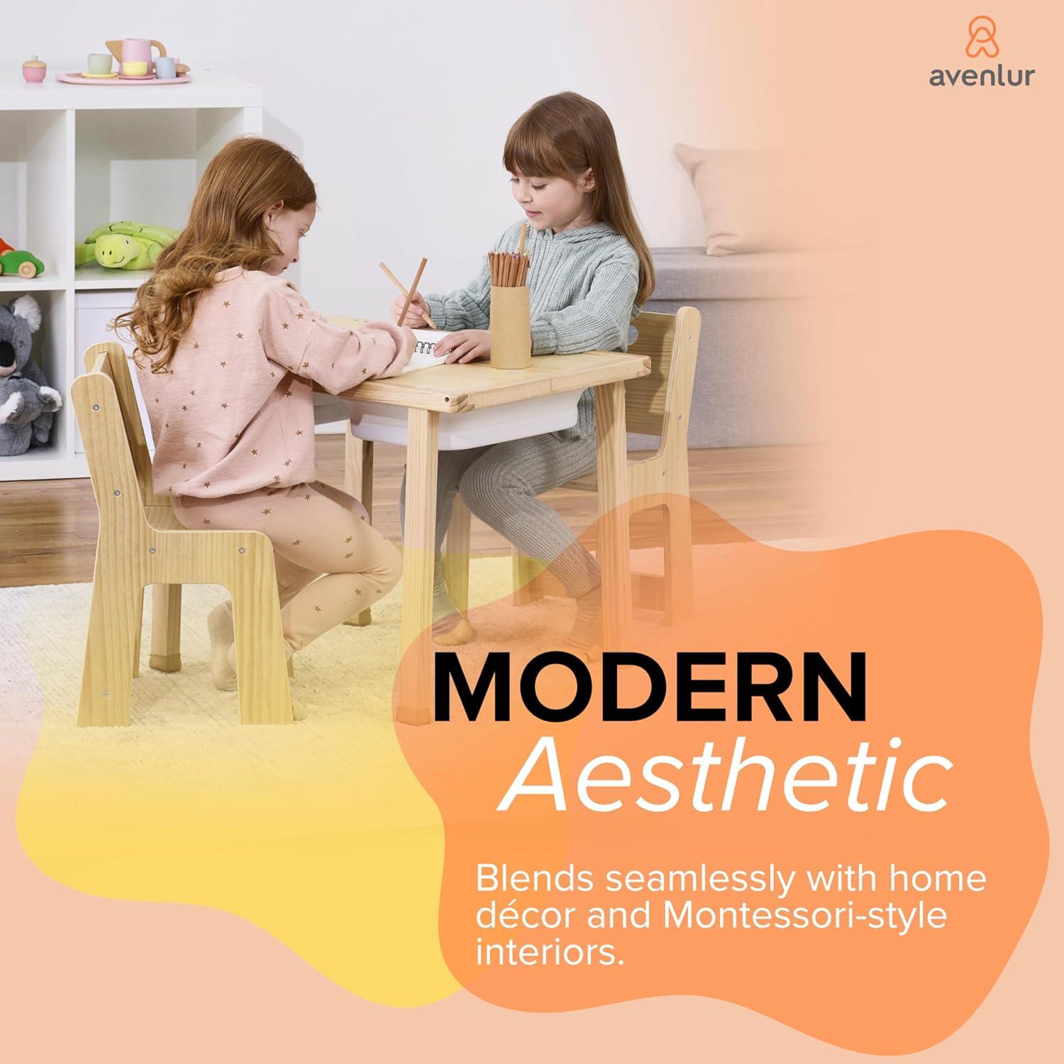 Conjunto Mesa y Sillas Avenlur Cordia para Niños - Madera