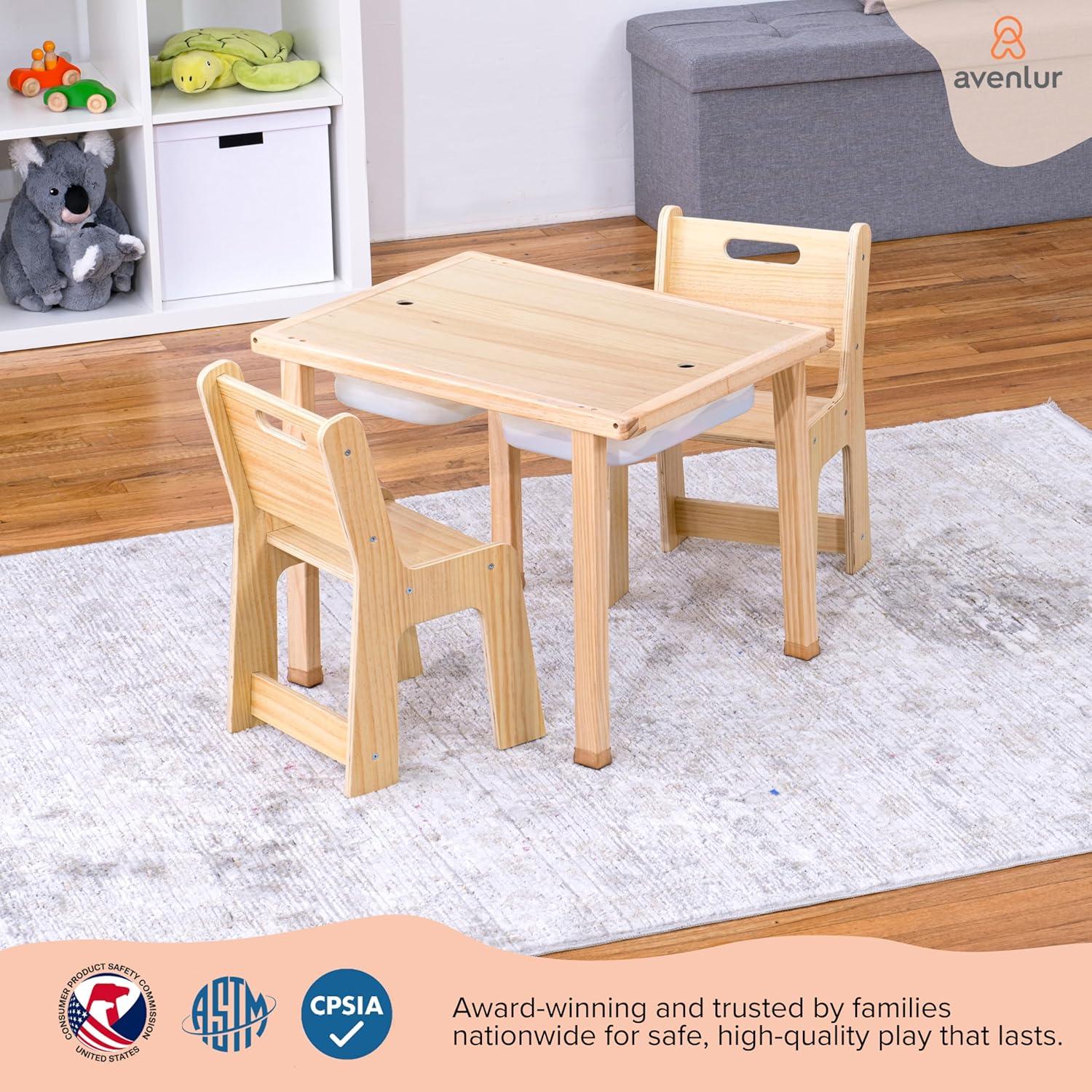Conjunto Mesa y Sillas Avenlur Cordia para Niños - Madera