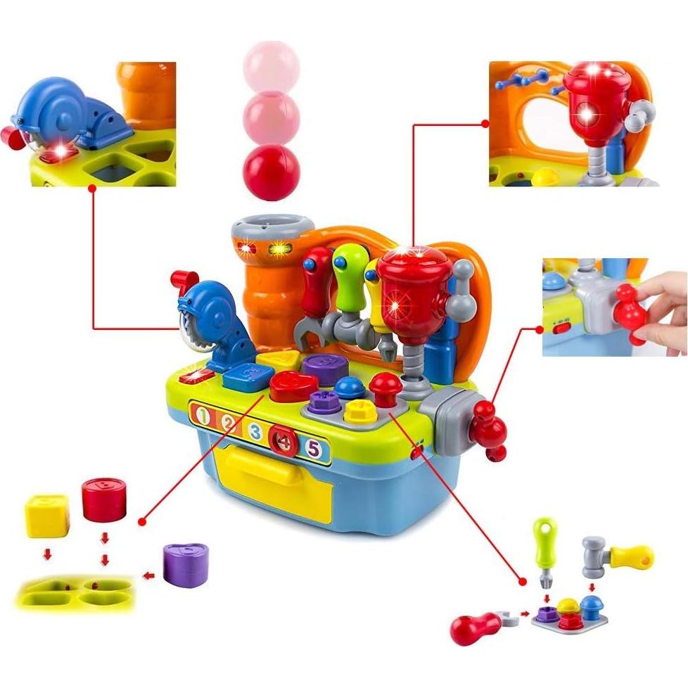 Banco de Trabajo Musical Huile para Niños 1-3 Años