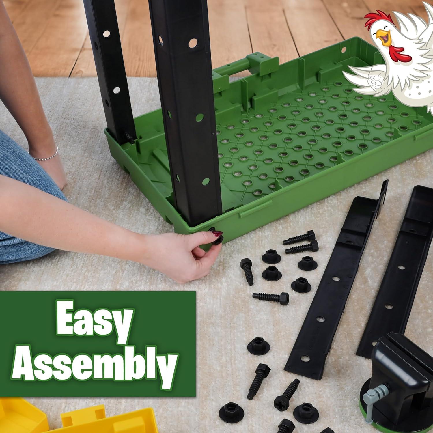 Banco de Trabajo para Niños John Deere con 39 Herramientas