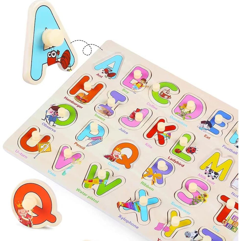 Rompecabezas de Madera Montessori GRINNNIE 3 Piezas Educativo