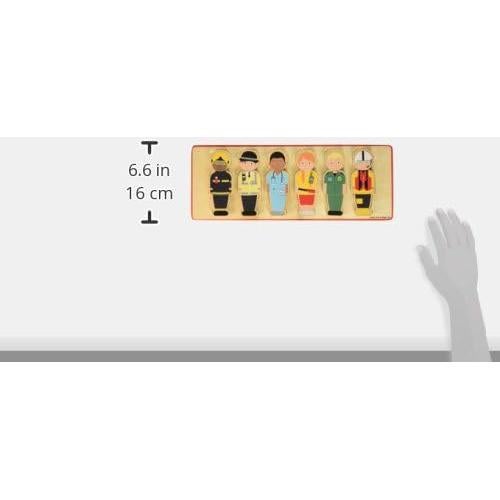 Rompecabezas de Madera Bigjigs Toys 18 Piezas Servicios de Emergencia