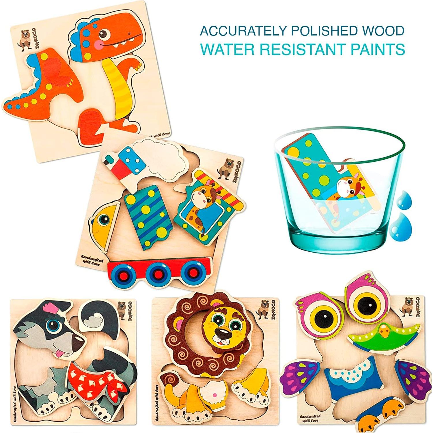 Puzzles de Madera Quokka 6 Piezas para Niños 3 a 4 Años