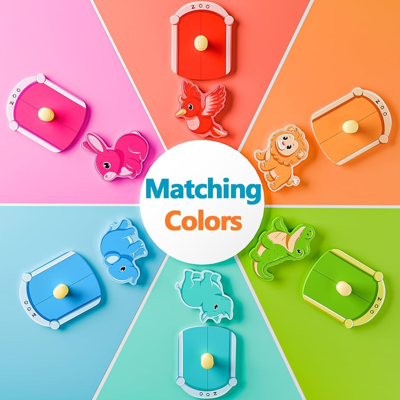 Rompecabezas de Madera EDUJOY para Niños 1-3 Años - Animales