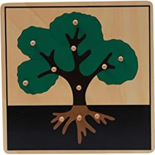 Rompecabezas Montessori de Árbol - Juguete Educativo 24x24 cm