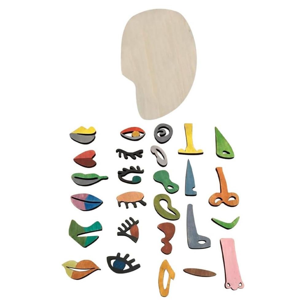 Rompecabezas de Cara Montessori TOYANDONA 26 Piezas Madera