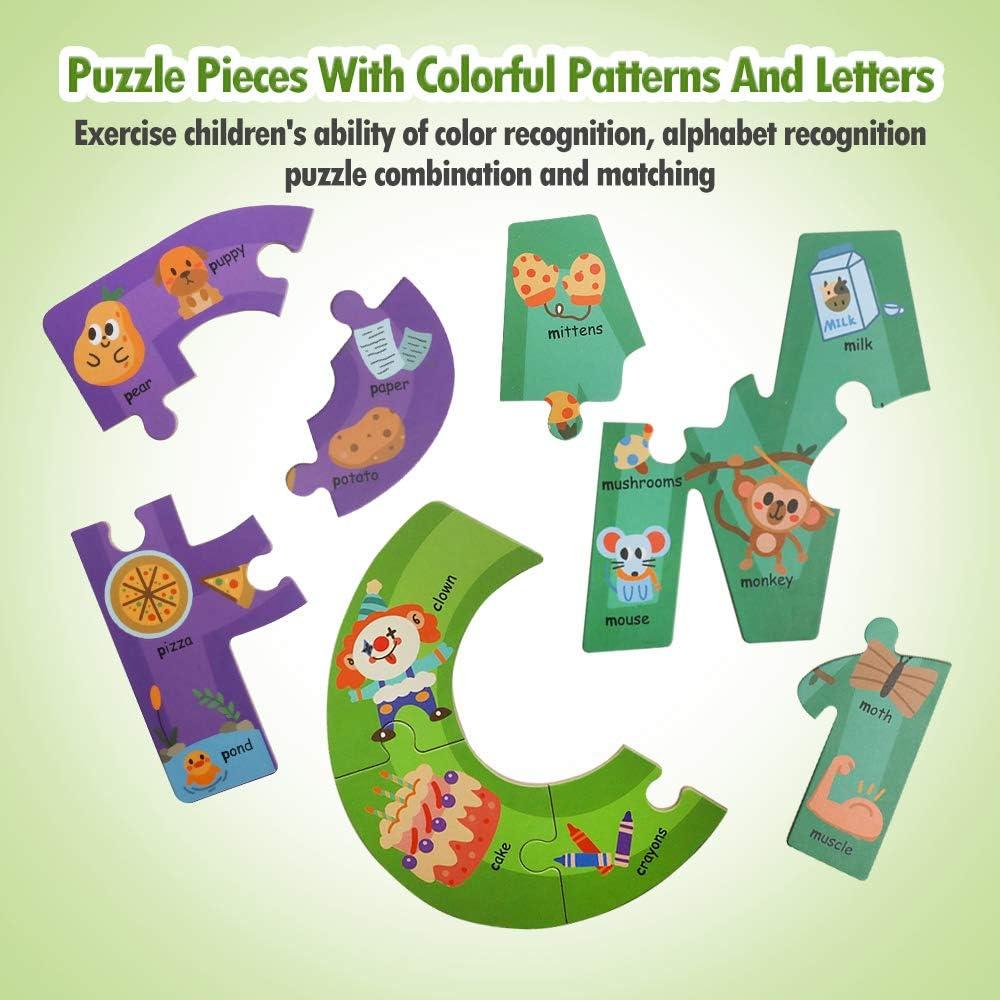 Rompecabezas de Letras Jumbo de Madera JCREN 85 Piezas Educativo