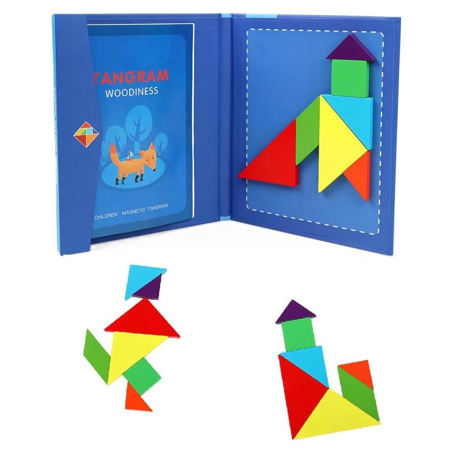 Rompecabezas Magnético de Tangram Eduland Montessori 21.8x17.3cm