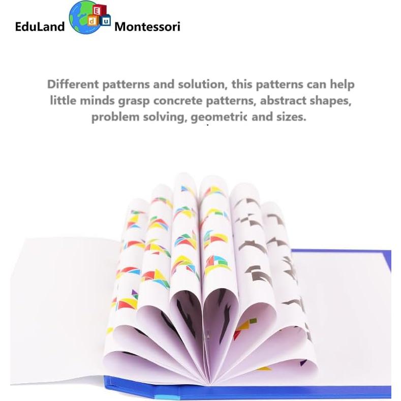 Rompecabezas Magnético de Tangram Eduland Montessori 21.8x17.3cm