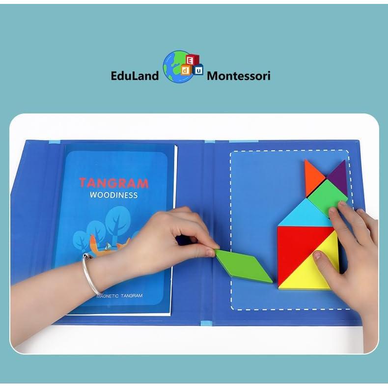 Rompecabezas Magnético de Tangram Eduland Montessori 21.8x17.3cm