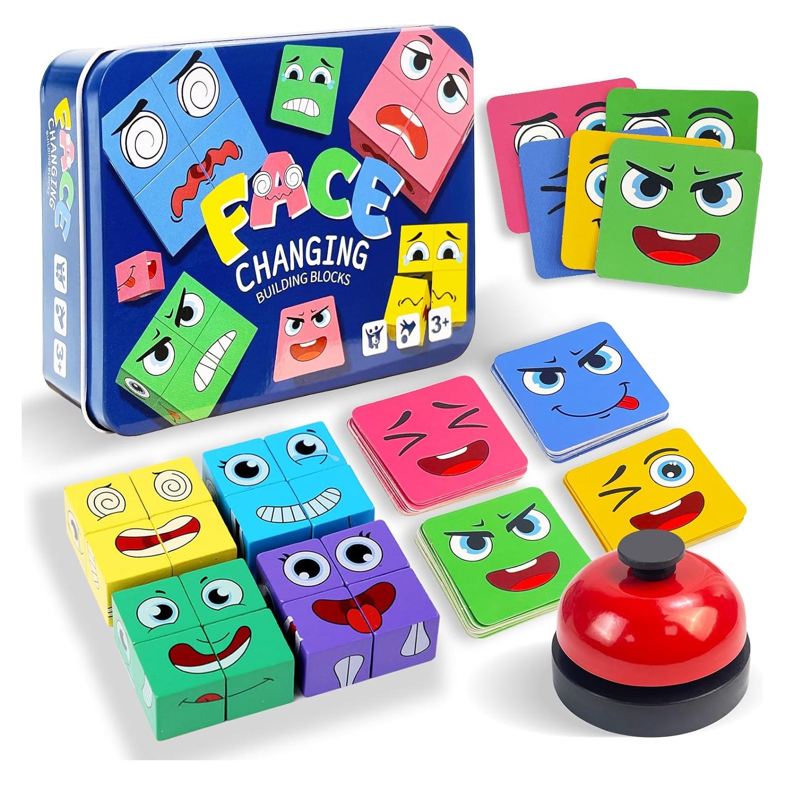 Juego de Cubo Mágico Cambiante de Cara ChristmaxStore 2.54cm